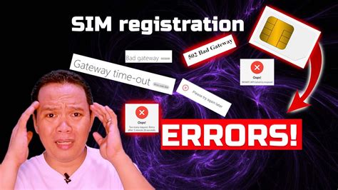 sim card registration failed smart|unregistered sim card means what.